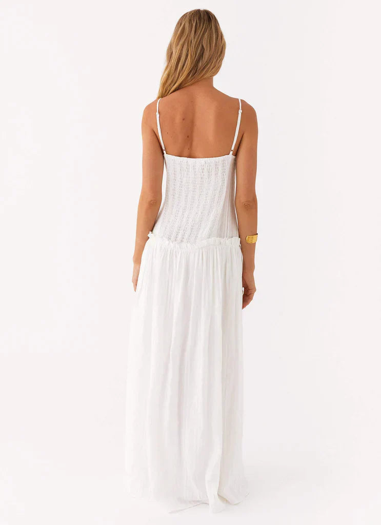 Elara Drop Waist Maxi Dress
