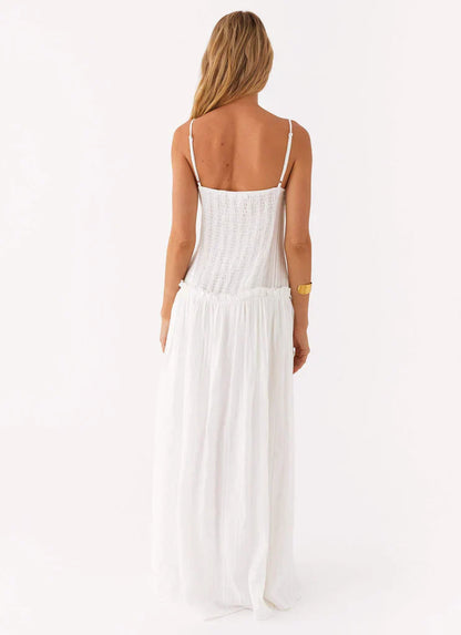 Elara Drop Waist Maxi Dress