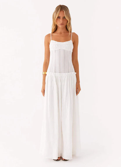 Elara Drop Waist Maxi Dress