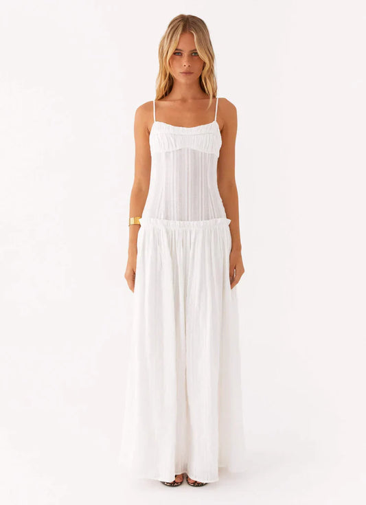 Elara Drop Waist Maxi Dress
