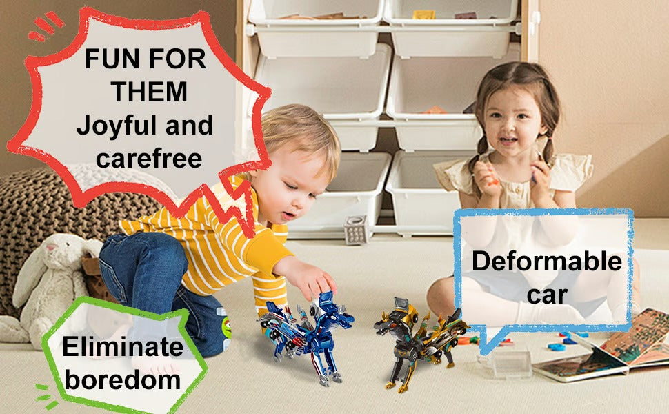 2025 New product 💥 Collision Transforming Dinosaur Car Toy